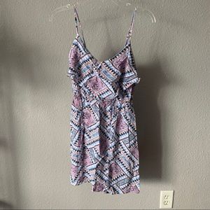 Multicolored Patterned Dress